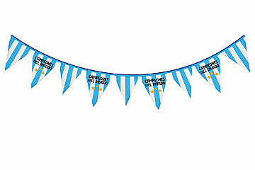 Banderin de Tela Sublimada 1.30 Mts de largo - 1