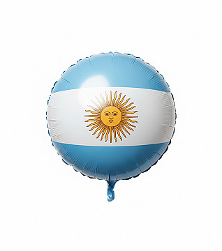 Globo Metalizado 18" Argentina - 3