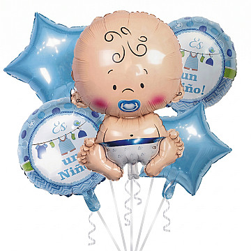 Set Es Un Niño Globos Metalizados - 1