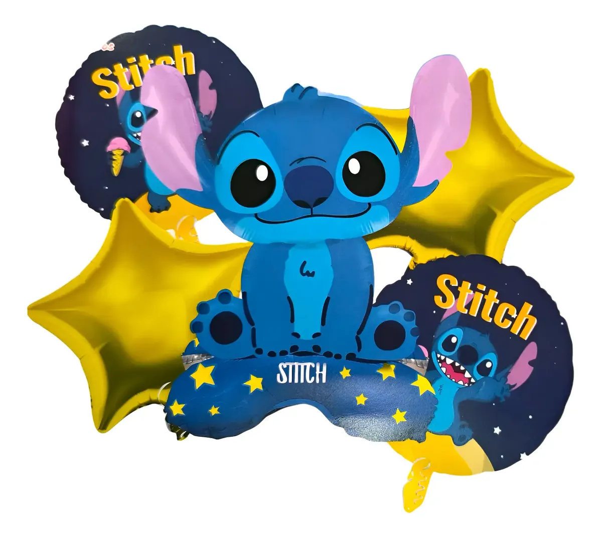 Set Stitch Globos Metalizados