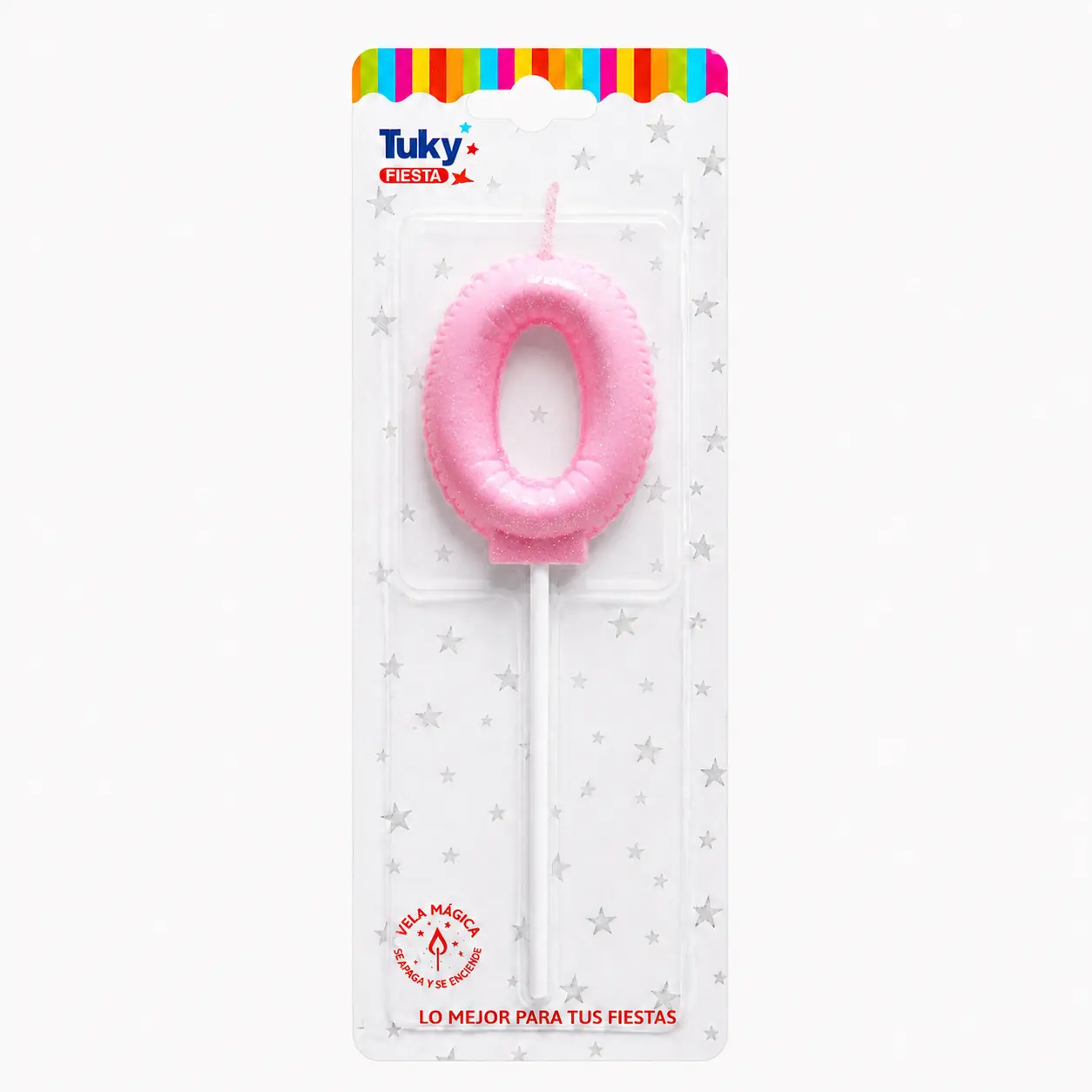Vela Globo Gibre Pasteles Nº 0 Rosa