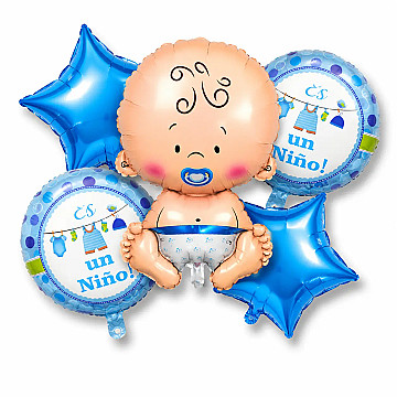 Set Es Un Niño Globos Metalizados - 2
