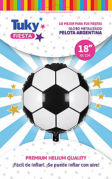 Globo Metalizado Pelota de Futbol - 2