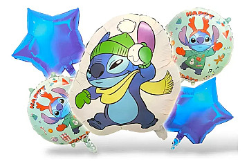 Set Stitch Globos Metalizados - 4