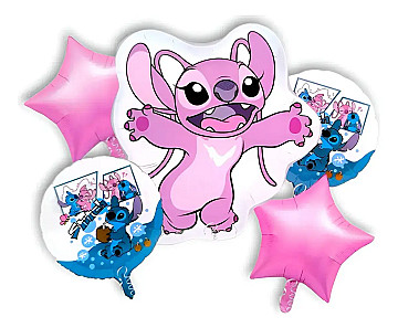 Set Stitch Globos Metalizados - 5