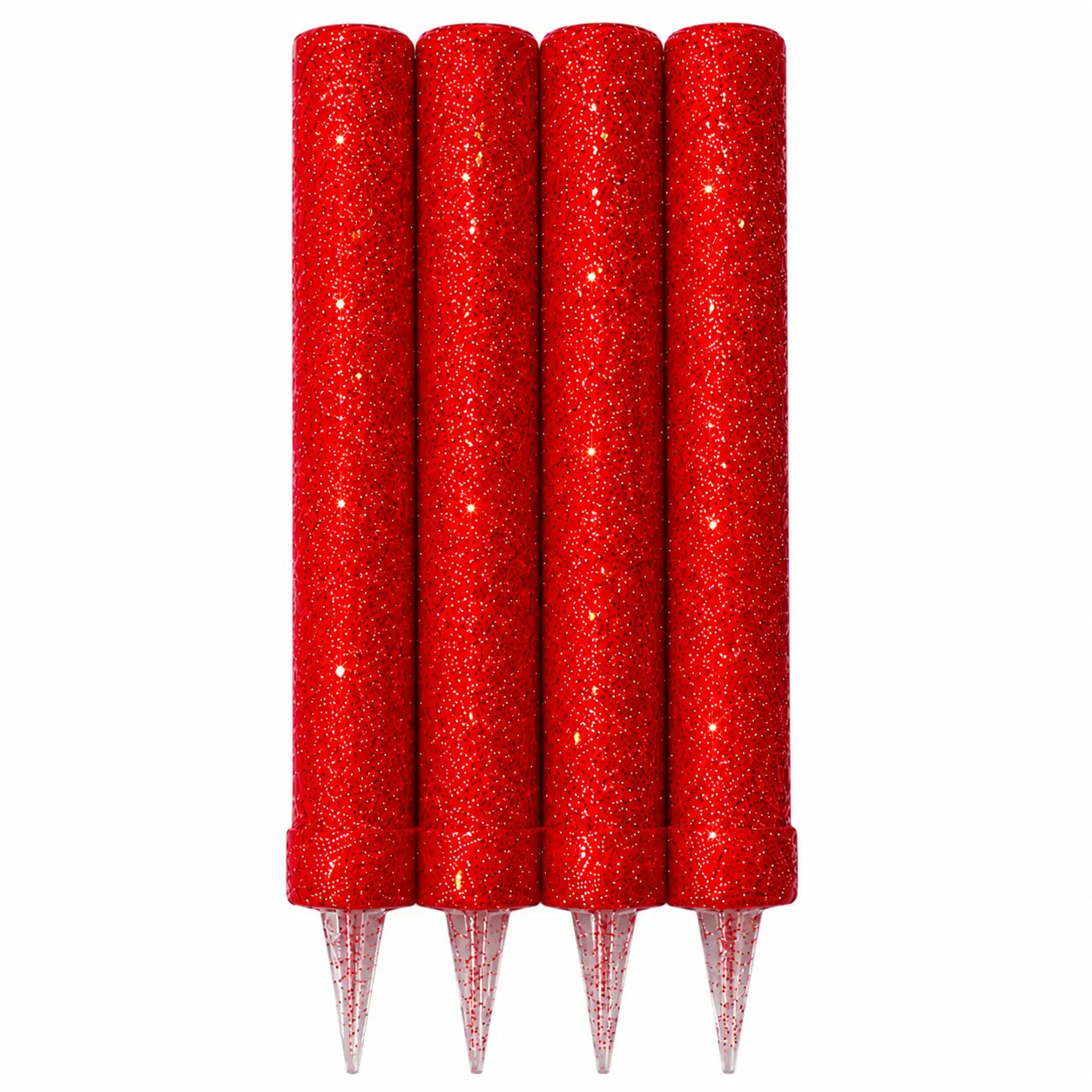 Vela Bengala Gibreada Rojo