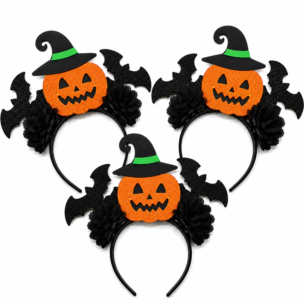 Vincha Calabaza con Sombrero Halloween