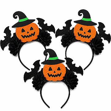 Vincha Calabaza con Sombrero Halloween - 1