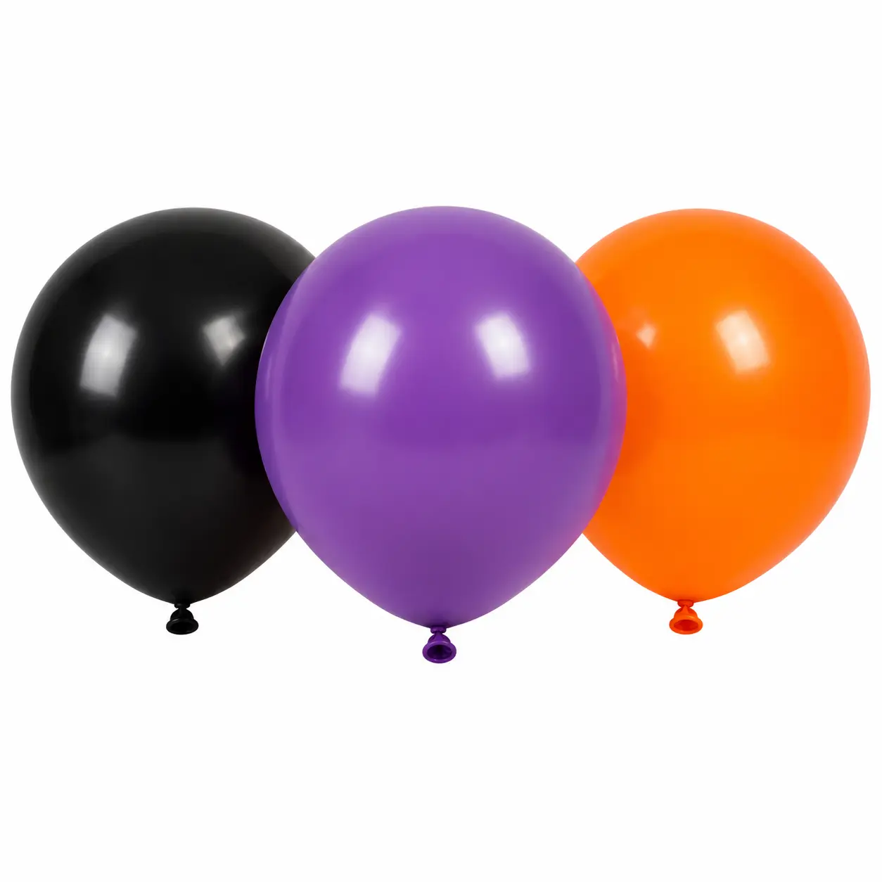 Globo Liso Negro, Naranja y Violeta Standar Intense