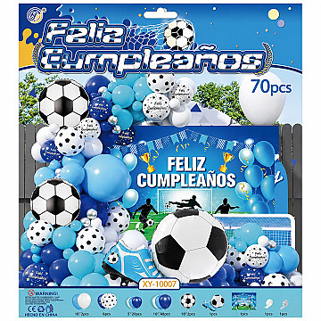 Set de Globos Deco Feliz Cumple Futbol - 1