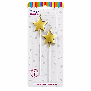 Vela Estrella Oro - 1