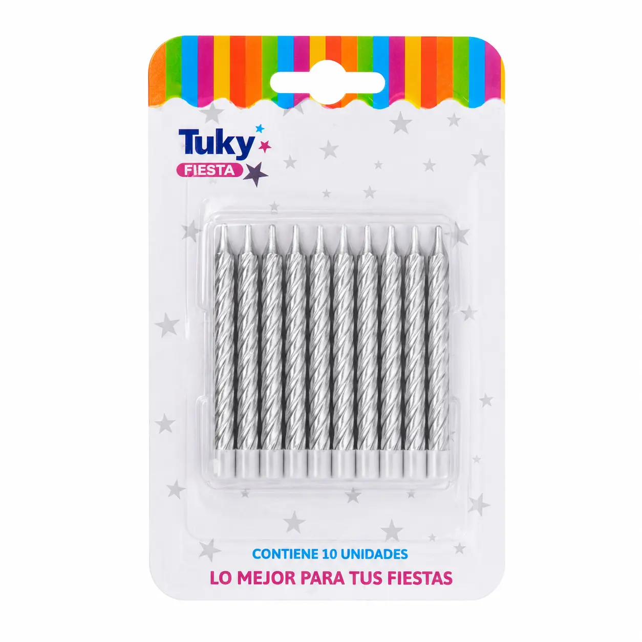 Vela Finita Torneada Plata