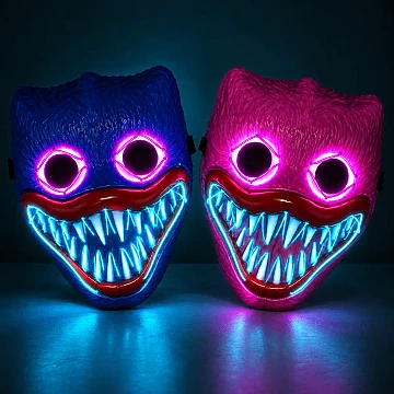 Mascara Calavera Con luz Led Neon - 2
