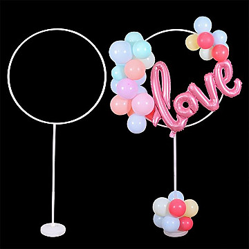 Soporte de Globos Circulo y Corazon  C/ Pie - 2