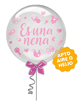 Lettering Balloon Es una Nena - 1