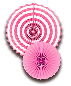 Roseta P/ Decoracion Papel Rosa Set x 2 - 1