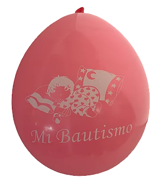 12" Mi Bautismo Rosa - 1