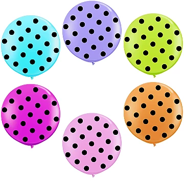 Multicolor Lunares Negros - 1
