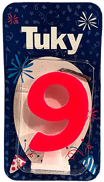 Vela Fluo Nº 9 - 1