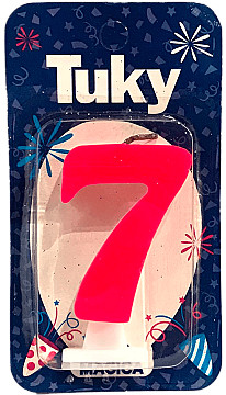 Vela Fluo Nº 7 - 1