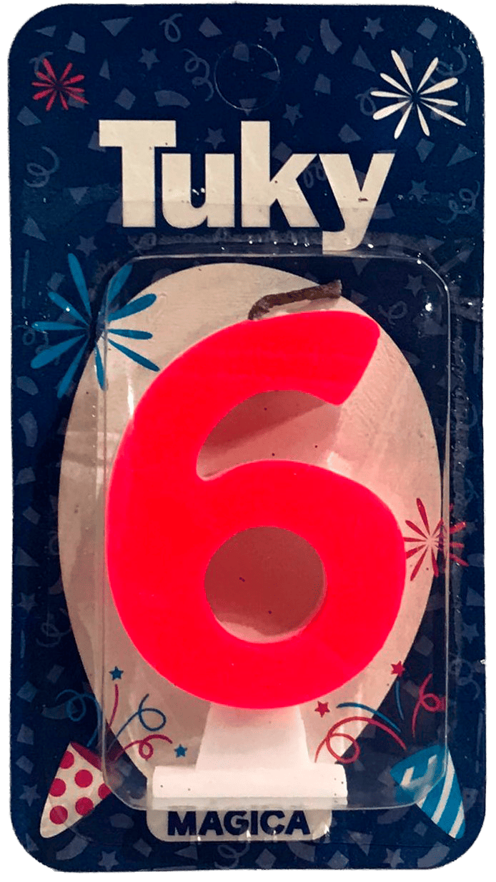 Vela Fluo Nº 6